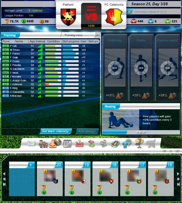 Training - Top Eleven Football Manager Guide Walkthrough